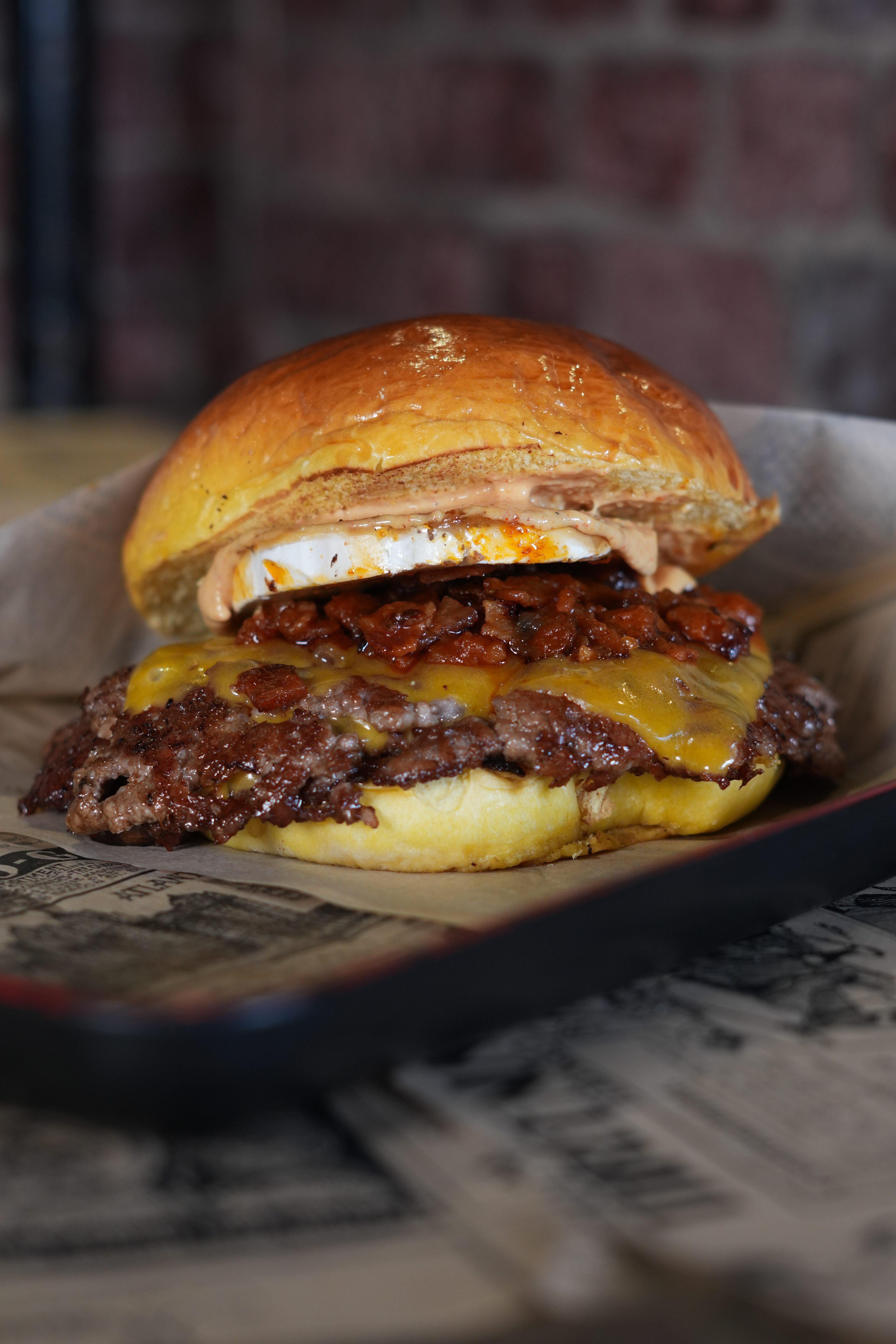 Burger de queso de cabra en Vinuesa